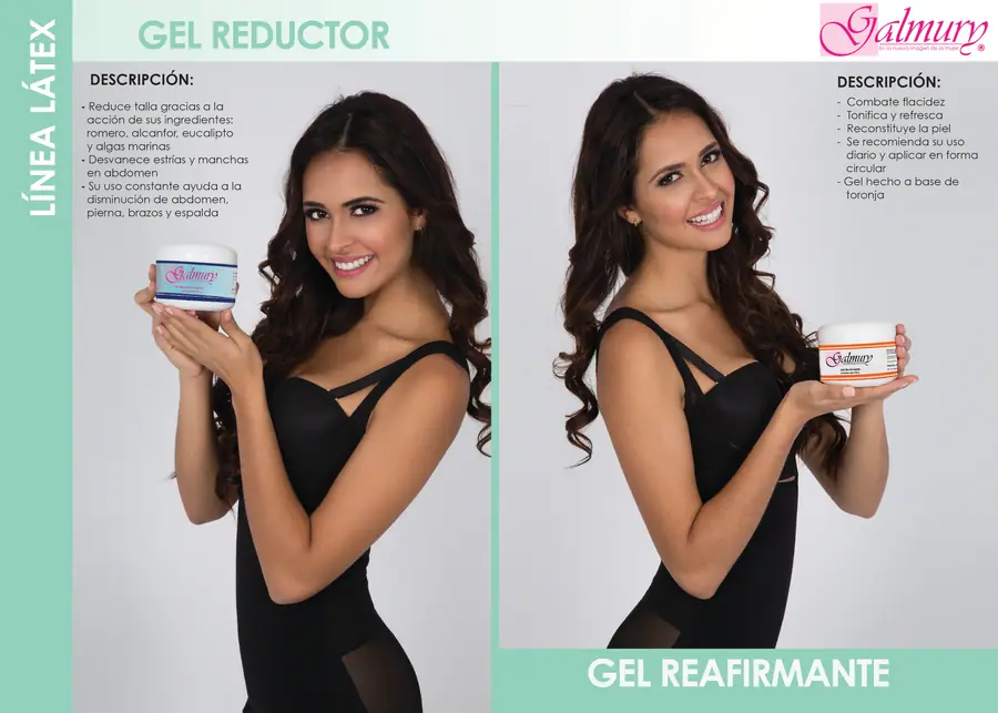 Gel Reductor · Gel Reafirmante — Línea Látex